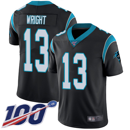 Carolina Panthers Limited Black Youth Jarius Wright Home Jersey NFL Football 13 100th Season Vapor Untouchable